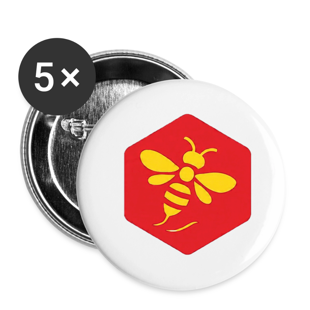 ALVEOLE RED Lot de 5 grands Badges (56 mm)