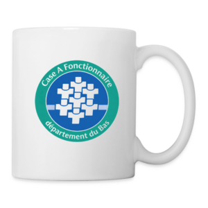 Mug blanc Case A fonctionnaire